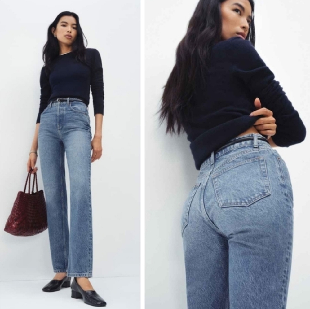 Reformation Straight Leg Jeans In Colorado Wash Size 24